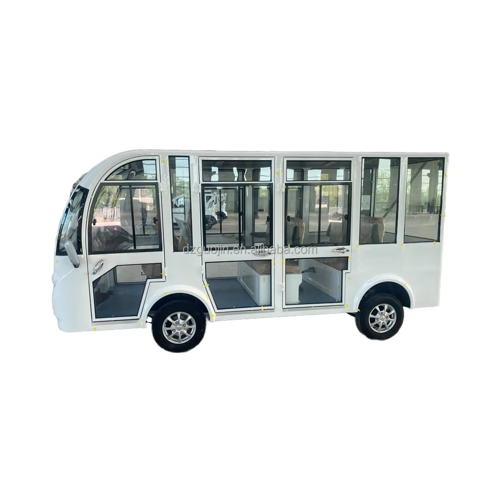 14 Seats Solar Sightseeing Bus Car Electric Shuttle Passenger School Bus For Sale